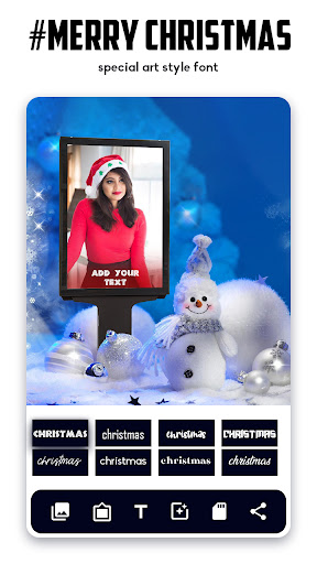 Christmas Photo Editor Screen 3