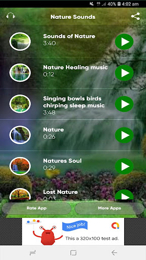 Android application Nature Sounds Relax & Sleep screenshort