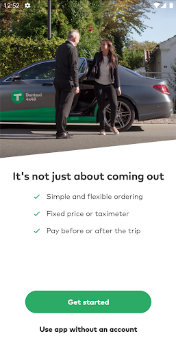 Android application Dantaxi screenshort