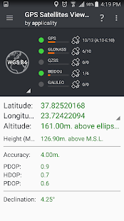 GPS Satellites Viewer Screenshot