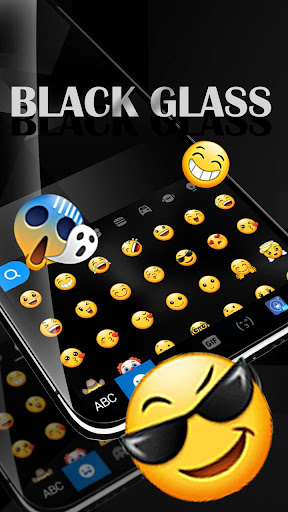 Simple Black Glass Keyboard Th Screen 2