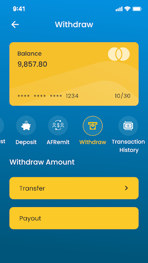 AFRICUNIA BANK Screen 2