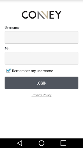 Android application Convey Driver screenshort