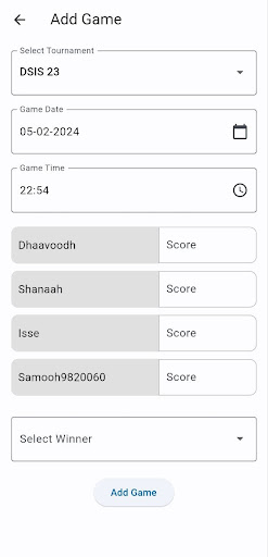 Score Manager Screen 2