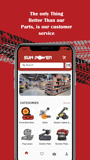 Android application Sunpower screenshort