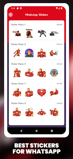 Iron Superhero Man Stickers