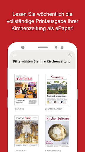 Android application Meine Kirchenzeitung screenshort