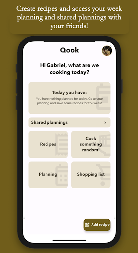 Android application Qook screenshort
