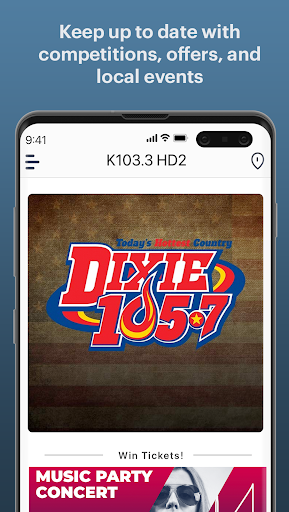 Dixie 105.7 Screen 3