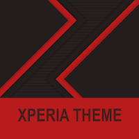 Xperia Theme - Dark Paper Red