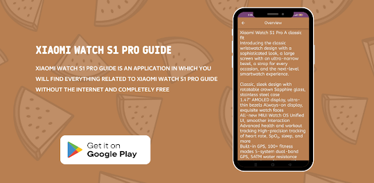 Xiaomi Watch S1 Pro Guide