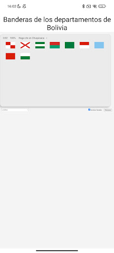 Android application Banderas Departamentos Bolivia screenshort