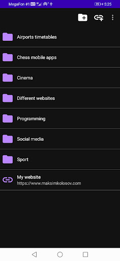 Screenshot of Link Organizer