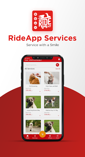 RideApp Services Screen 2