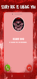 Scary Cartoon Dog video call
