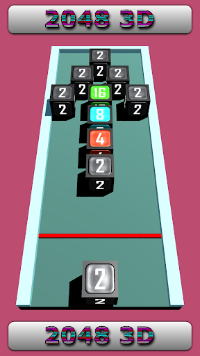 2048 3d - Endless Cubes Puzzle Screen 2