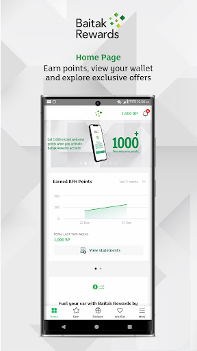 Android application Baitak Rewards screenshort
