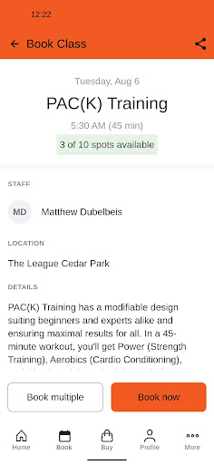 The League Fitness Screen 3