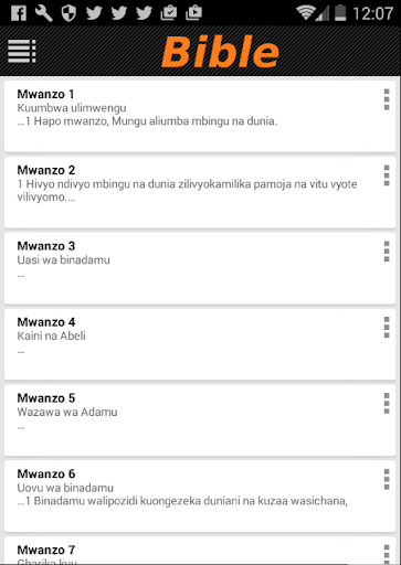 Biblia ya Kiswahili Screen 3