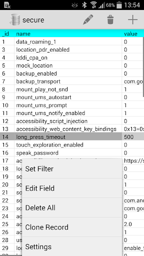 Screenshot of SQLite Editor