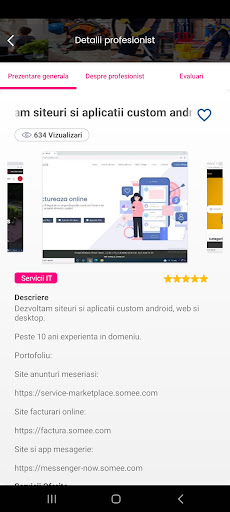 Service Marketplace Screen 3