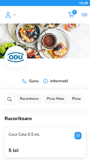 Android application ODU Meniu screenshort