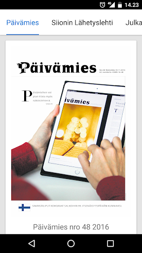 Android application Päivämies screenshort