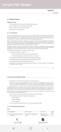 Android application PDF Reader screenshort