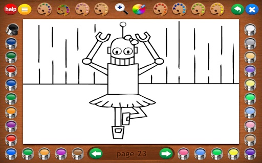 Coloring Book 14 Robots