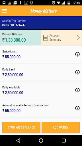 Trans-Manager Fleet Management Screen 3