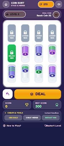 Coin Sort - Stack Merge screenshot
