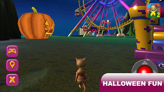 Screenshot 9 Gato de Halloween parque temát android