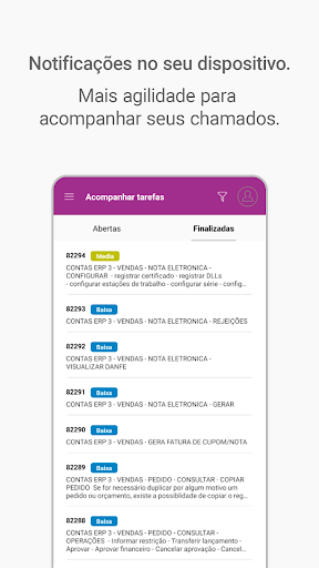 Android application Ema Suporte screenshort