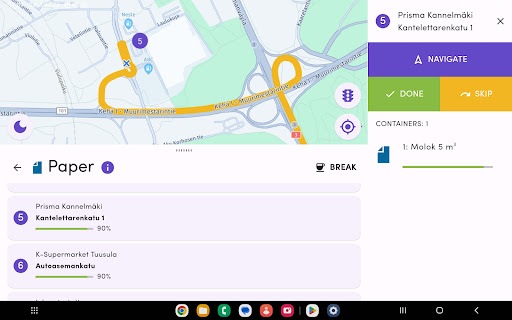 REEN Routes Screen 3