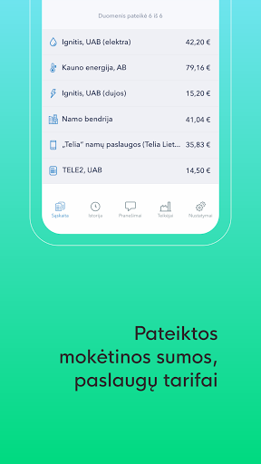 Viena Sąskaita Screen 3
