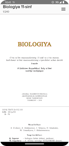Biologiya 11-sinf