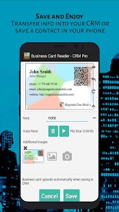 Business Card Reader - CRM Pro Screenshot