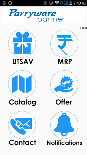 Android application Parryware Partner screenshort