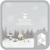White winter Launcher theme icon