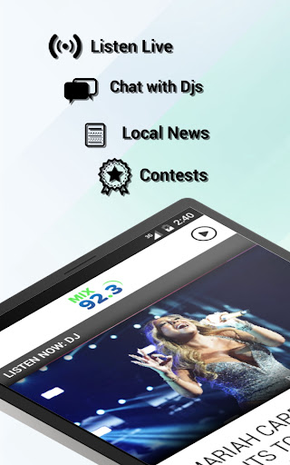 Screenshot of Mix 92.3