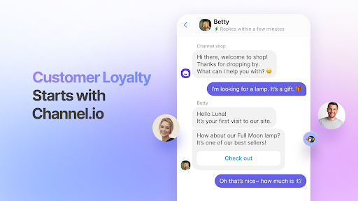 Android application Channel Talk screenshort