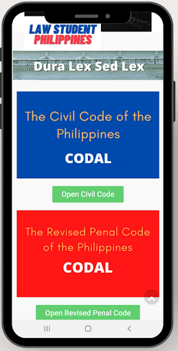 Android application Philippine Law Codals screenshort