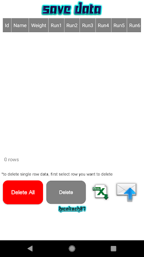 RAST (Anaerobic Sprint Test) Screen 3