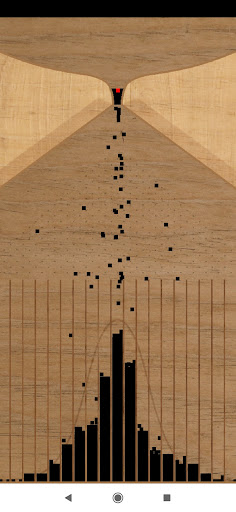 Galton Board - bell curve Screen 3