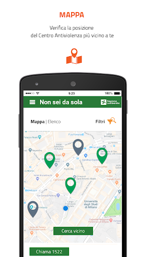 Android application Non Sei Da Sola screenshort