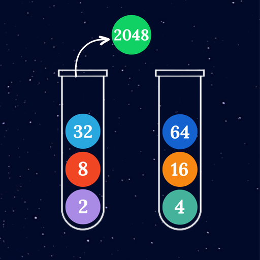Ball Sort 2048 : Merge Numbers  Icon