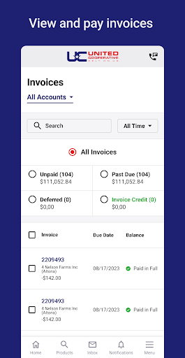 United Cooperative Portal Screen 3