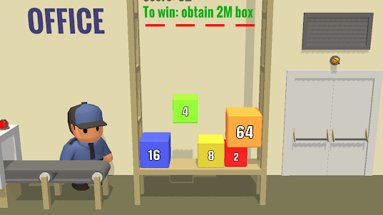 Chain 2048 Falling Boxes
