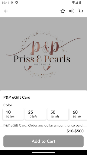 Priss & Pearls Boutique Screen 2