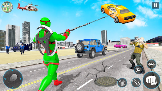 Flying Ninja Rope Hero Crime  screenshots 1